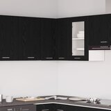 vidaXL Kuhinjski ormar Crna hrastovina Konstruirano drvo 57 x 57 x 60 cm | shoptok.hr