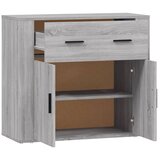  Komoda sivog hrasta sonome 80x33x70 cm od konstruiranog drva | shoptok.hr