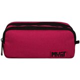 Luna Luna: Must Team Monochrome bordo-črna cilindrična peresnica z 2 žepoma | Shoptok.si