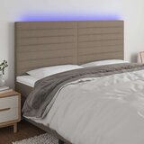  Posteljno vzglavje taupe 180x5x118/128 cm blago, (20932687) Cene