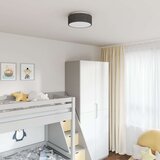 vidaXL Crna sa zvjezdastim uzorkom Tkanina s metalnim okvirom | shoptok.hr