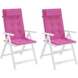  Jastuci za stolicu s visokim naslonom 2 kom ružičasti tkanina | shoptok.hr