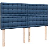  Krevet s oprugama i madracem plavi 200 x 200 cm od tkanine | shoptok.hr