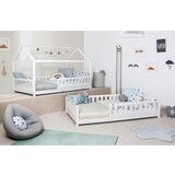 MID.YOU Postelja Duo, 90x200, Bor, Bela, Masivno | Shoptok.si