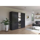 Rauch Möbel omara s klasičnimi vrati, siva, srebrne barve | Shoptok.si