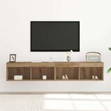 vidaXL TV omarica Artisan hrast Inženirski les z LED lučmi Velik | Shoptok.si