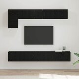  Set TV komoda 5 kom. Crni hrast Konstruirano drvo | shoptok.hr