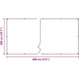  Prozirna cerada s ušicama 2x8 m polietilen | shoptok.hr
