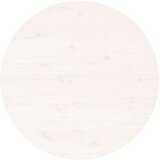  Klubska mizica bela Ø 55x45 cm trdna borovina | Shoptok.si