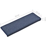  Tepisi za stepenice 15 kom 65x21x4 cm plavi | shoptok.hr