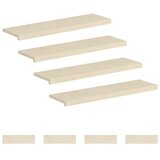  Stepenica 8 kom. 100 x 30 x 2 cm Bijela Čvrsto Hrastovo Drvo - Bijela 100 x 30 x 2 cm 8 | shoptok.hr