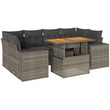  7-dijelni set vrtnih sofa sivi od poliratana | shoptok.hr