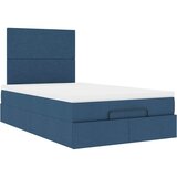 Otomanski krevet s madracem i LED plavi 120x200 cm tkanine | Eponuda.ba
