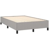 vidaXL Box spring postelja z vzmetnico svetlo siva 120x190 cm blago | Shoptok.si