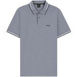 Boss Slim Fit Paul Polo Shirt Dark Grey/White Siva Cijene