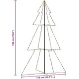  Stožasto božićno drvce 240 LED unutarnje i vanjsko 118 x 180 cm | Eponuda.com