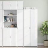 vidaXL Uski ormarić za pohranu bijeli 30x42,5x225 cm konstruirano drvo Cijene