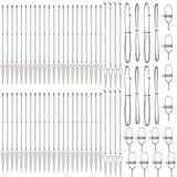  Stebri za ograjo s konico 52 kosov Ø32 mm 120 cm Galvanizirano jeklo | Shoptok.si