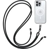 Satechi Vrvica za okoli vratu s kablom USB-C, serija Lanyard OntheGo, hitro polnjenje, Črna, (5000277204) | Shoptok.si