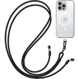 Vrvica za okoli vratu s kablom USB-C, serija Lanyard OntheGo, hitro polnjenje, Črna, (5000277204)