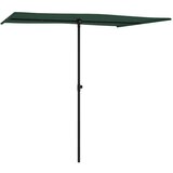  Vrtni suncobran s aluminijskim stupom 2 x 1,5 m zeleni | shoptok.hr