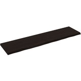 Maison Chic Stenska polica - Viseča Polica temno rjava 160x40x(2-4) cm trdna hrastovina, (21784732) Cene