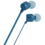 JBL T110E, ušesne slušalke z mikrofonom in upravljanjem z eno tipko, modre | Shoptok.si