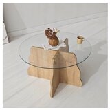 Hanah home sto za dnevnu sobu butterfly sapphire oak transparent | Eponuda.com