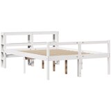 vidaXL postelja za starejše z vzglavjem bela 120x200 cm trdna borovina, (21303529) | Shoptok.si