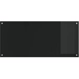  Kuhinjski zid Crna 110 x 50 cm Staklo otporno na udarce | shoptok.hr