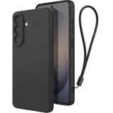 AVIZAR Ovitek za Galaxy S26 Plus mat zaključek z dvignjenimi robovi in paščkom, Črna, (5000273850) | Shoptok.si