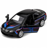 SPORTS Car Metal Car Pull-Back Drive Opening Doors Black 1:32 | Shoptok.si