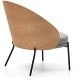 Kave Home Siv/v naravni barvi fotelj Eamy – | Shoptok.si