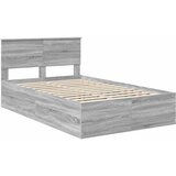  Krevetna konstrukcija s uzglavljem Siva Sonoma 135 x 190 cm | shoptok.hr