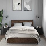  Noćni ormarić crni 40 x 30 x 40 cm od konstruiranog drva | shoptok.hr