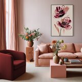Styler Tiskana slika s okvirom/na platnu 70x100 cm Burgundy Blooms – | shoptok.hr