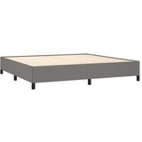  Box spring postelja z vzmetnico temno siva 200x200 cm blago, (20900086) | Shoptok.si