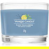 Yankee Candle Black Tea & Lemon mala mirisna svijeća bez staklene posude glass 37 g | shoptok.hr