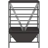  Hranilica za stoku Crna 100 x 60 x 90 cm Hladno valjani čelik | shoptok.hr