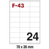  NALJEPNICA 70 x 36 FORNAX F-43 ,100/1 | Eponuda.ba