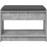  Klupa za hodnik s jastukom Betonsko Siva 63 x 38 x 45 cm - Betonsko siva 63 cm | shoptok.hr