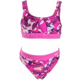 Axis GIRLS' TWO-PIECE SWIMSUIT Dvodijelni kupaći kostim za djevojčice, ružičasta, veličina