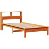  Knjižna postelja brez vzmetnice vošč. rjava 75x190 cm borovina | Shoptok.si