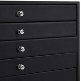  Kutija za nakit 10 slojeva s držačima za satove crna 29x20,5x40,5 cm | Eponuda.com