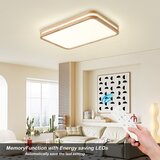 Brilagi LED prigušiva svetiljka MOLINA SQUARE LED/54W/230V hrast 60x40 cm + daljinski upravljač | Eponuda.com