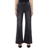 Jeans flare UF6107D0423 Črna