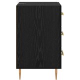  Noćni ormar s ladicama Crni hrast 40 x 40 x 66 cm Konstruirano drvo | shoptok.hr