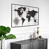 WALLXPERT Vintage dekorativni metalni zidni aksesoar Worl Map - 2 - VNT018 | Eponuda.com