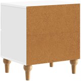  Noćni ormar s ladicama Bijela visokog sjaja 43 x 34,5 x 48 cm | Eponuda.com