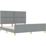  Krevetna konstrukcija Svjetlosiva 180 x 200 cm tkanina | shoptok.hr